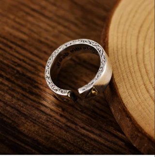 s925 sterling silver Thai silver old simple glossy eye of God totem European and American men and women open ring index finger r s925 sterling silver Thai silver old simple glossy eye of God totem European and American men and women open ring index finger r